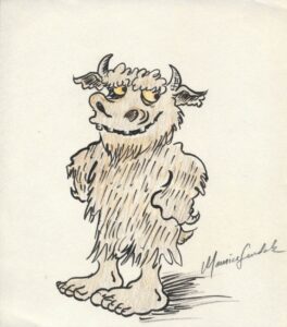A monster drawn by Maurice Sendak.